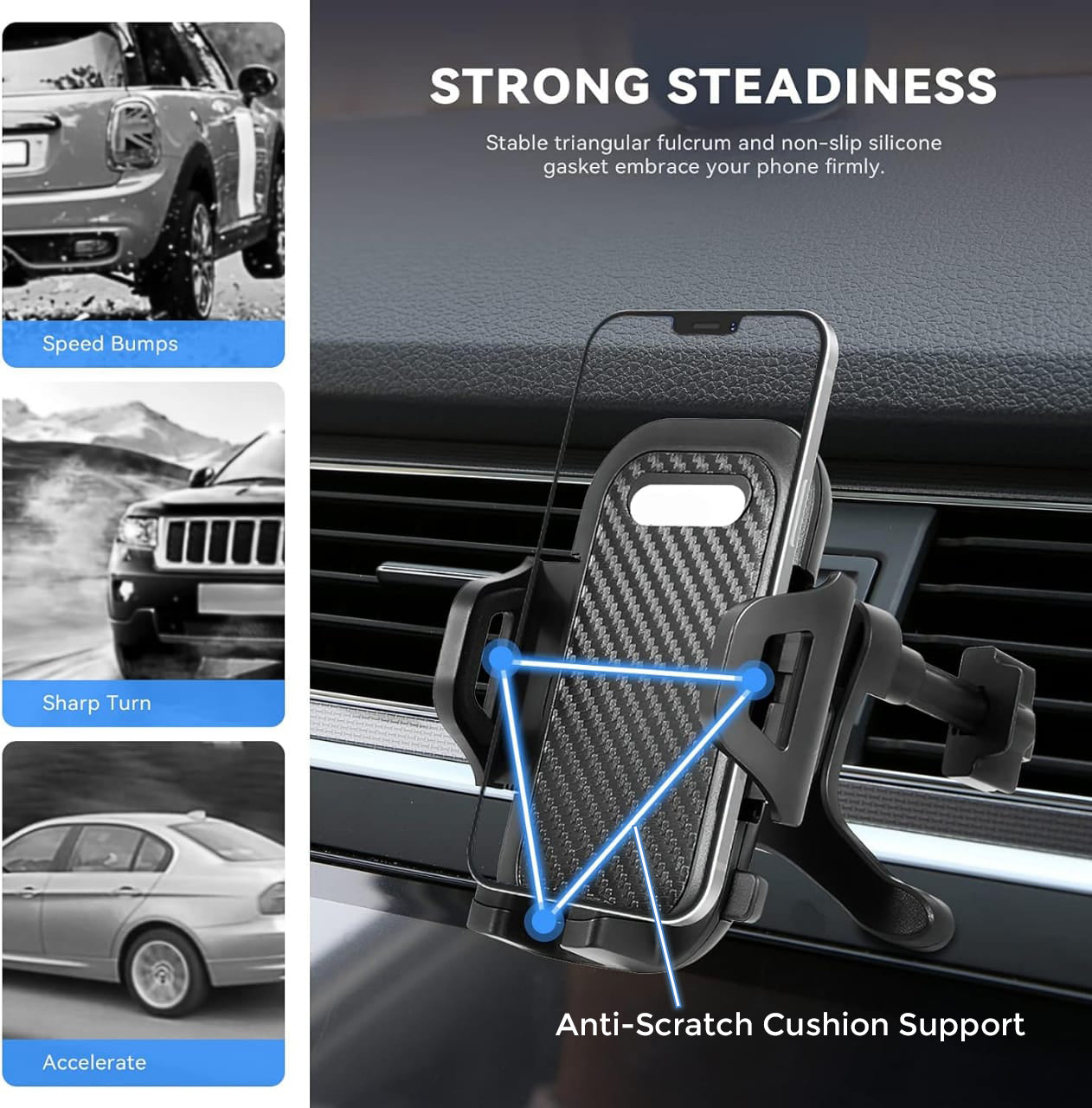 Multi-functional  3 in 1 Car Phone Mount