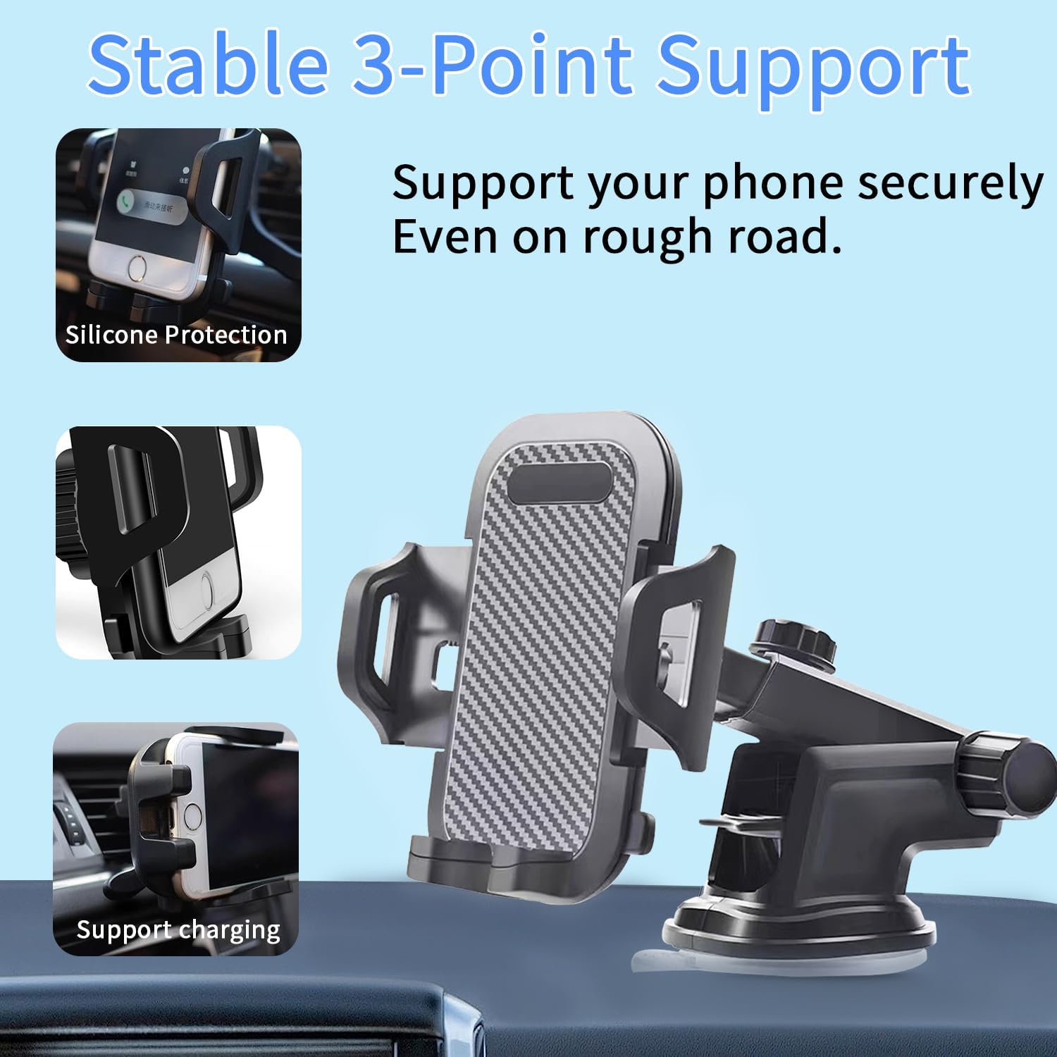 Multi-functional  3 in 1 Car Phone Mount