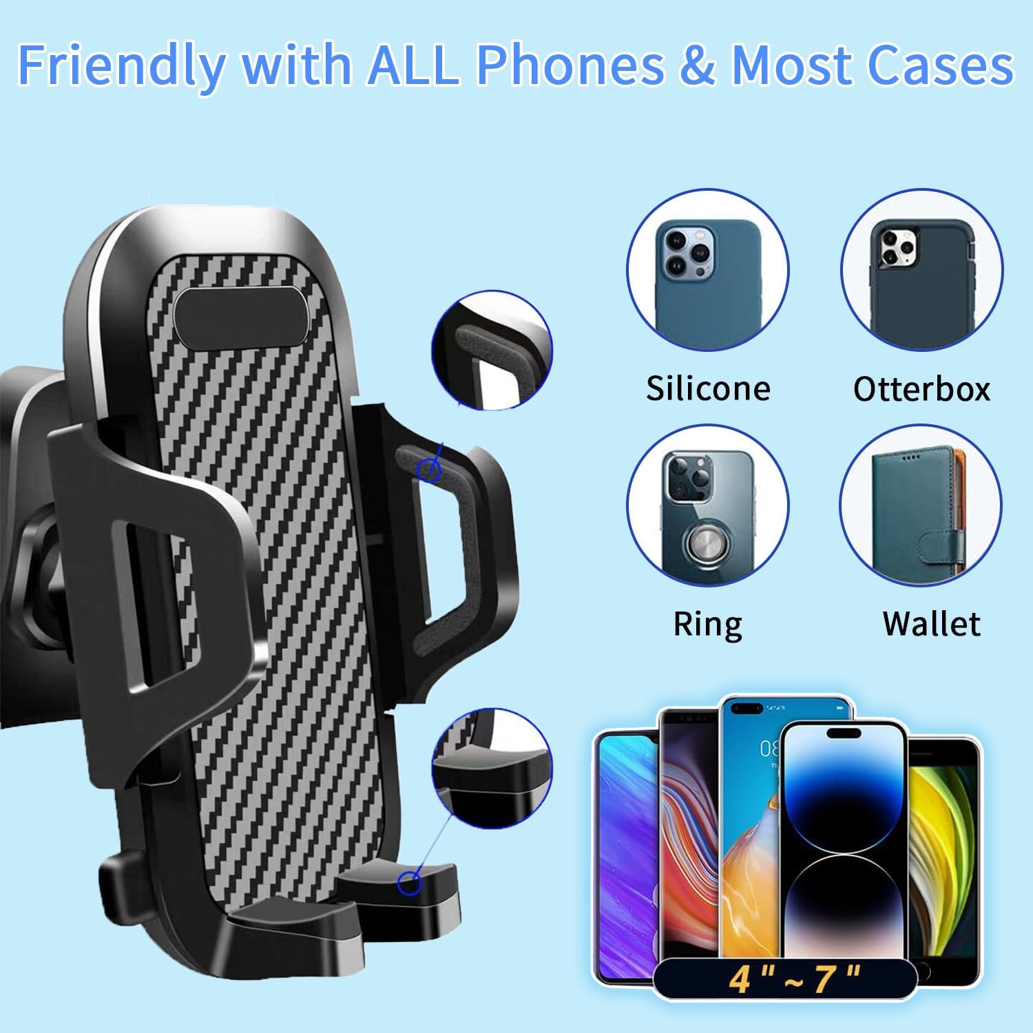 Multi-functional  3 in 1 Car Phone Mount