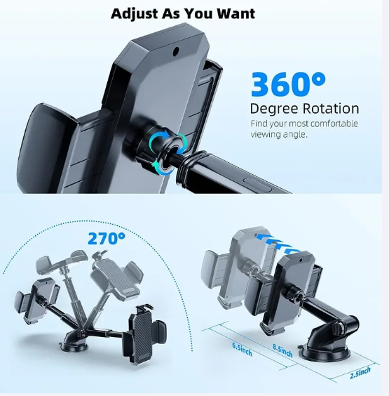 Multi-functional  3 in 1 Car Phone Mount